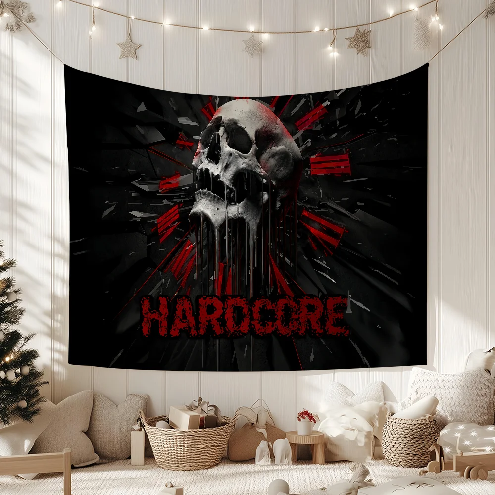 Cool 100 H-Hardcore flag Decorative Banners Suitable For Outdoor Camping Family Parties And Garden Walls Gift