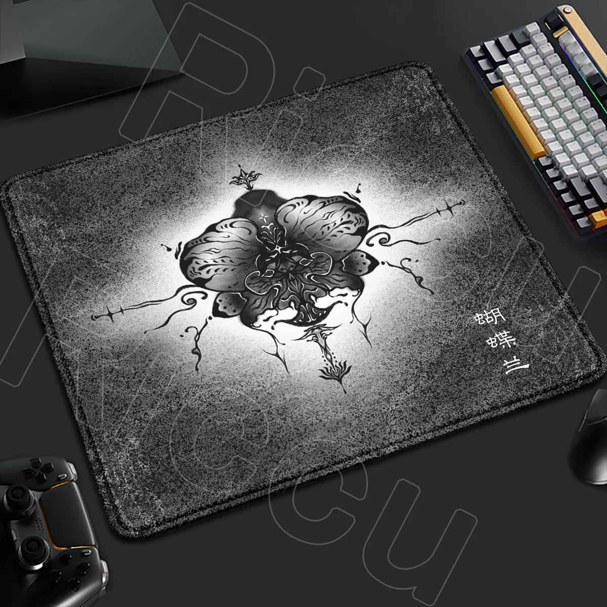 XL Anime Gothic Dark Wind tattoo Small Size Mouse Pad Computer PC Accessories Pads Keyboard Non-Slip Mousepad Thickened Desk Mat