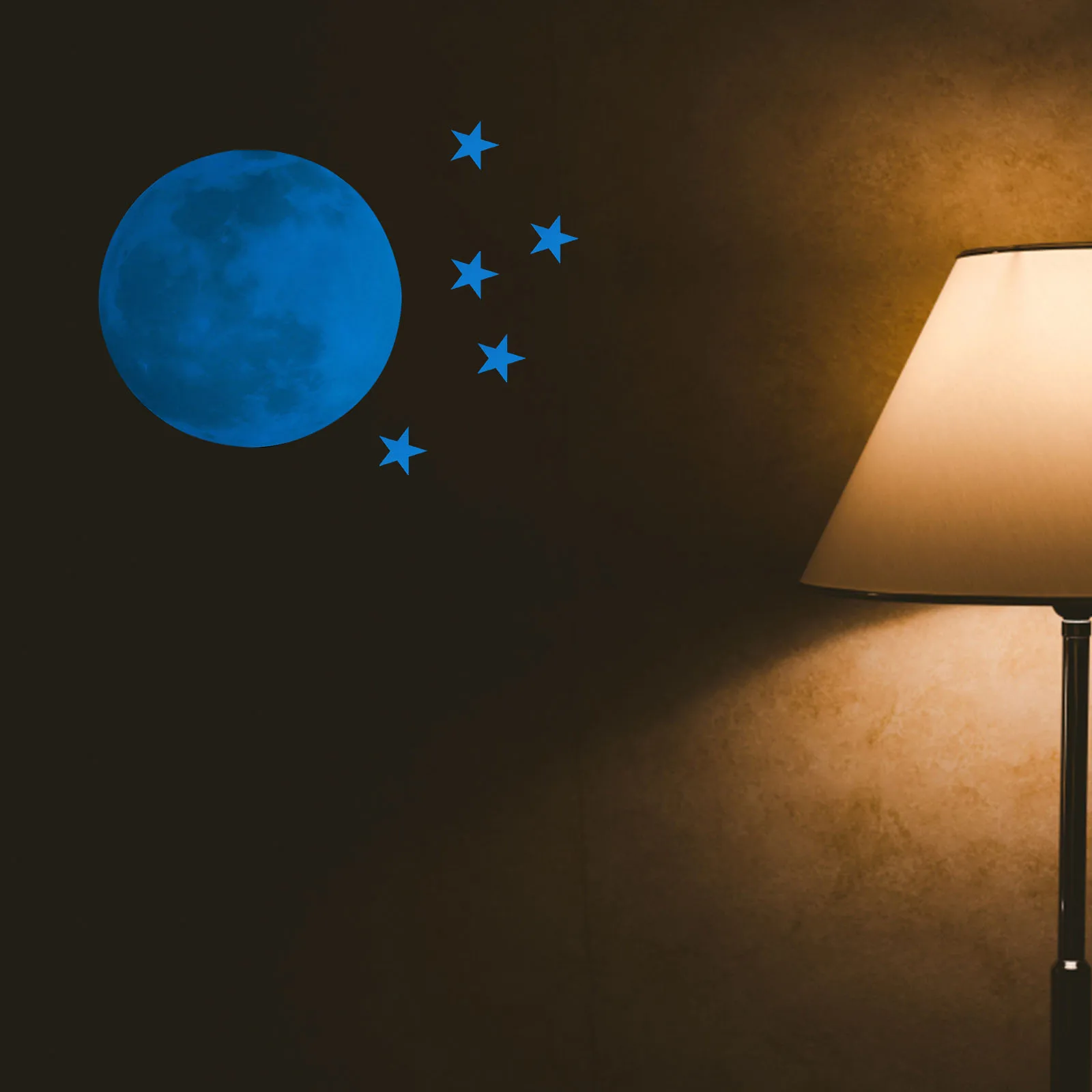 

Luminous Stickers Glowing Decorations Decorative Decals Ceiling Fluorescent Moon
