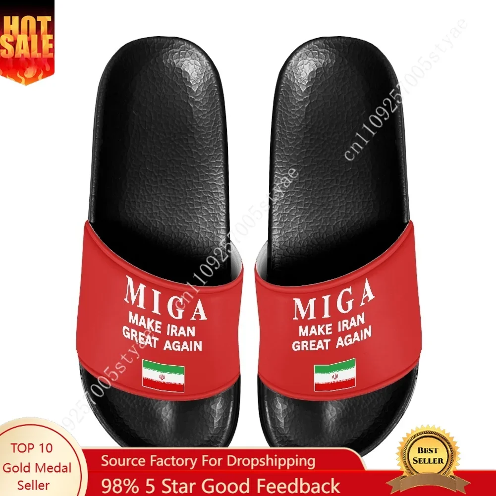MAKE IRAN GREAT AGAIN Slippers Home Water Shoes Men Women Teenagers Beach Pool Sandals Custom Summer Slipper