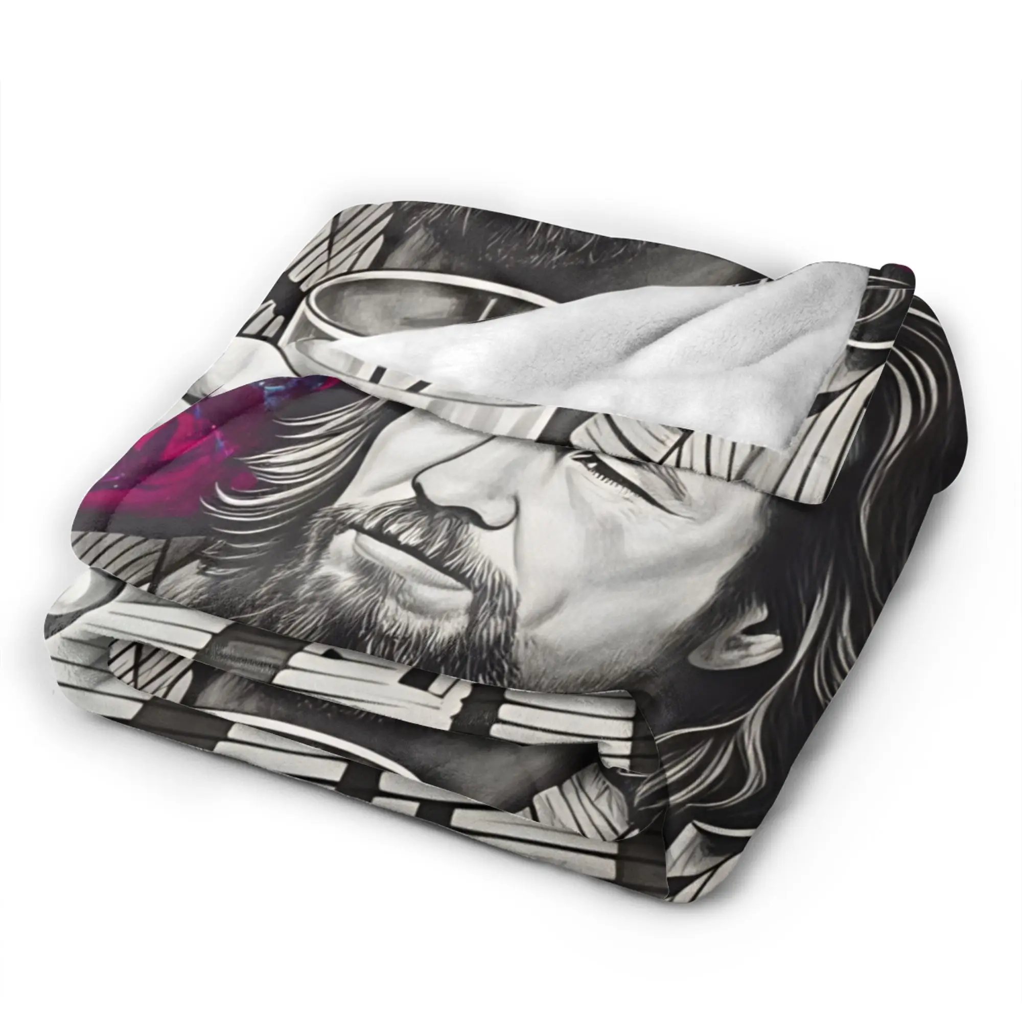 The Dude Big Lebowski Soft Warm Blanket  Students Plush Throw Blanket Fashion Outdoor Flannel Bedspread Sofa Bed Cover