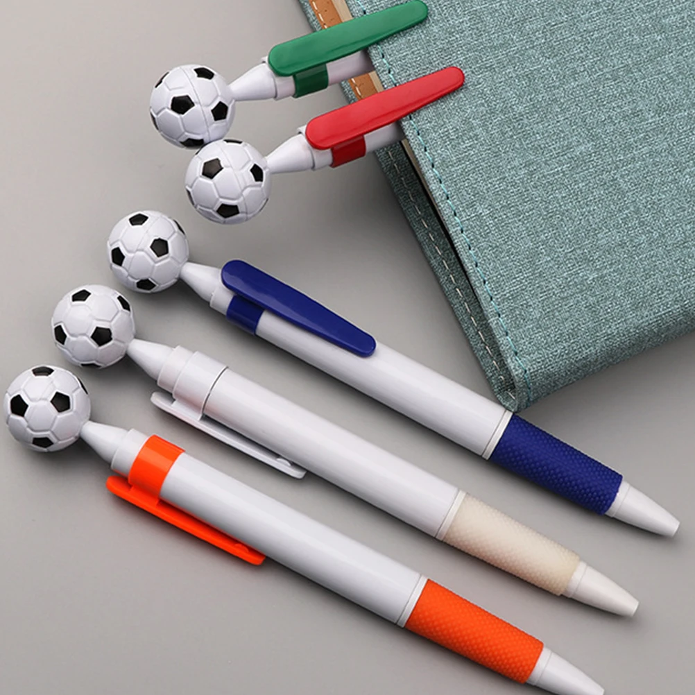 

20pcs Football Shaped Ballpoint Pens 0 7mm Tip Mixed Colors Students Office Supplies Non Slip Grip Smooth Writing