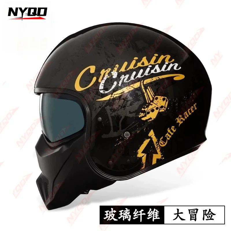 Casco Moto Modulare Retrò in F - Carbon Fiber Lightweight Motorcycle Helmet recensione e prezzo