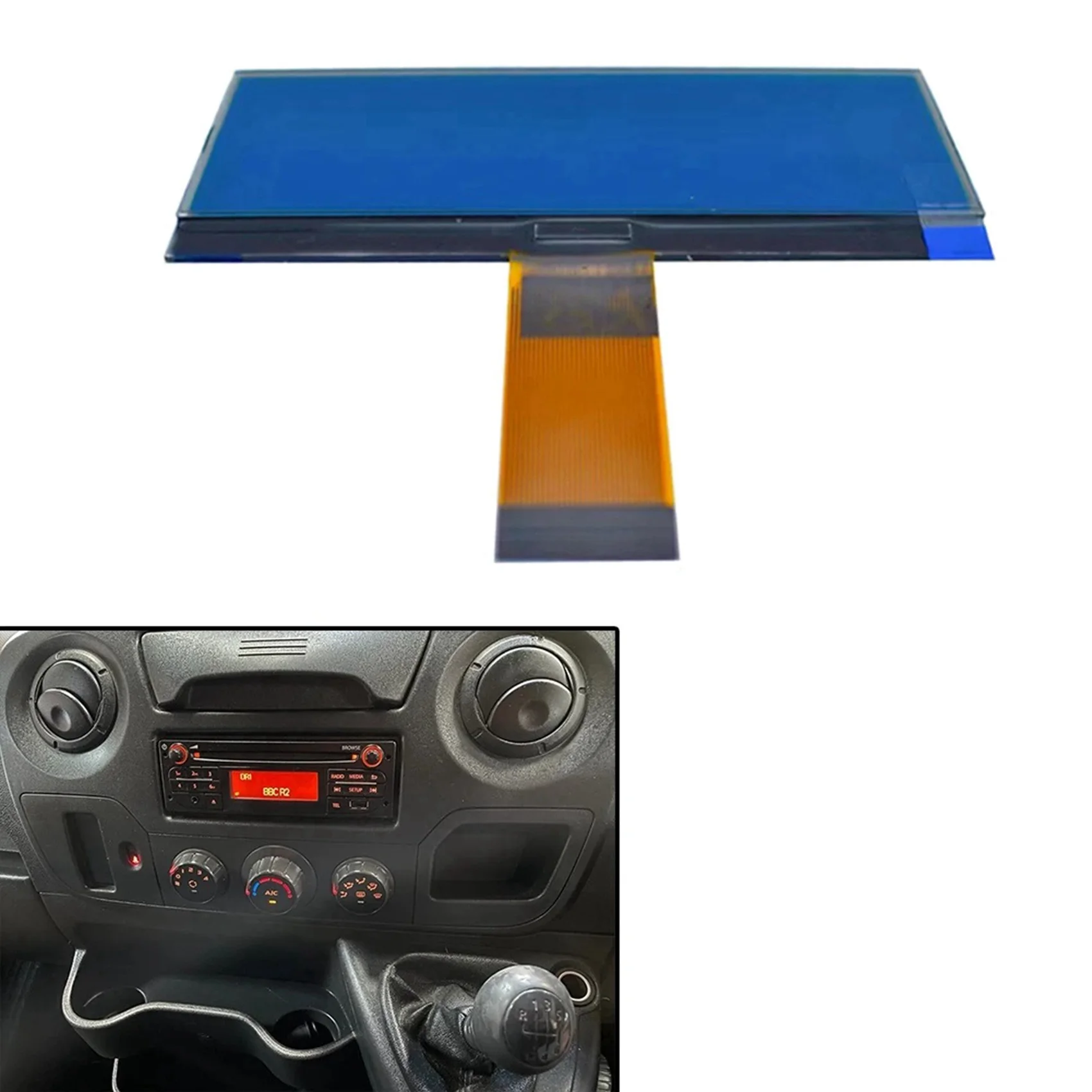 A03Z-2X LCD Display For Renault Duster Captur Logan Pulse Symbol 3Rd-Gen Radio Stereo Interior Instrument Cluster Car Sound