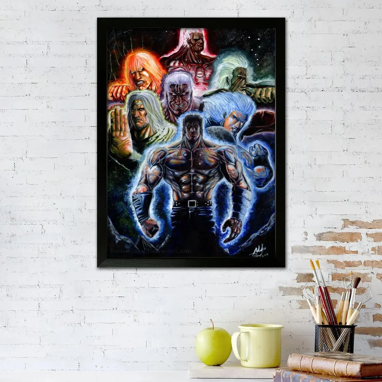 hokuto no ken Poster Prints Wall Art Canvas Painting Poster For Modern Family Living Room Home Decor