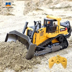 Huina 1:18 Large Alloy Remote Control Excavator 9 Channel Crawler Excavator Children Boy Competition Engineering Vehicle Model