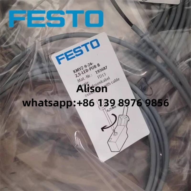 FESTO 193687 KMYZ-9-24-2,5-LED-PUR-B new model is NEBV-Z4WA2L-R-E-2.5-N-LE2-S1 8047679