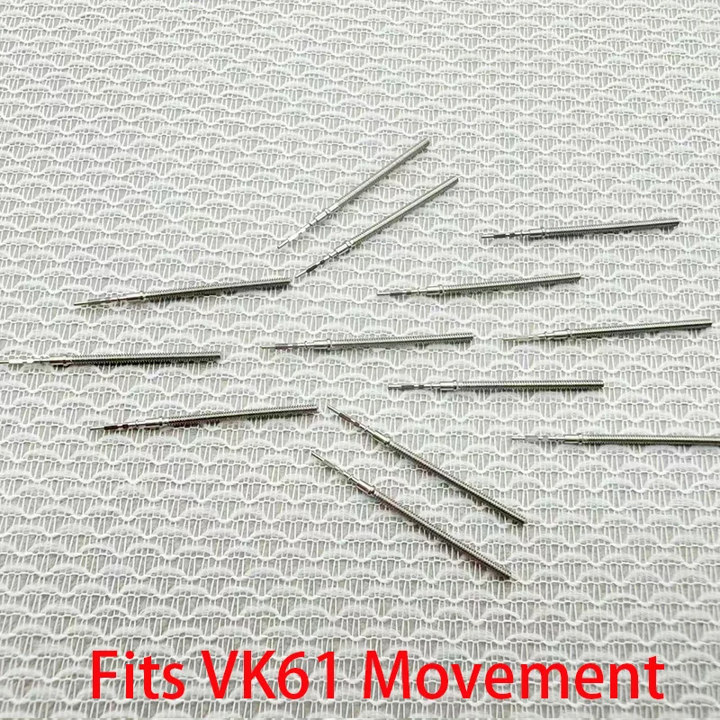 VK61 الجذعية ساعة يد تعمل بالحركة الصلب الجذعية تاج عدة ساعة أجزاء ل VK63 VK64 VK67 VK68 VK61 حركة الساعات الجذعية قطع الغيار استبدال أجزاء #3