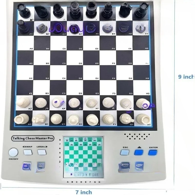 Beginners chess computer electronic board with talking English Germany magnetic chess pieces Self Teaching Program