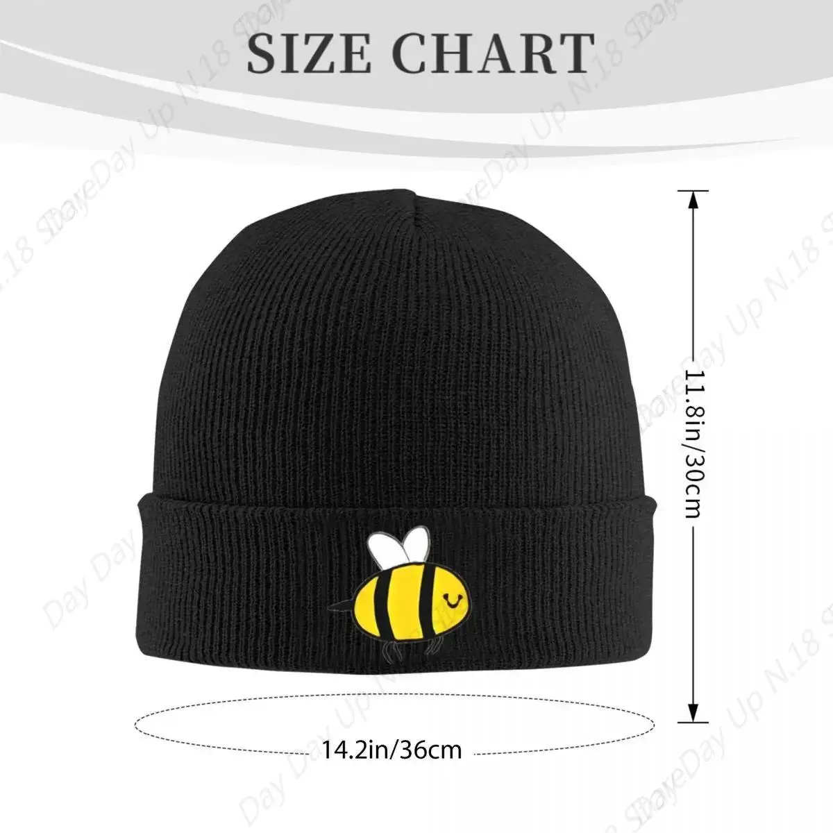 Bee Beanie Hats Bonnet Hats Unisex Adult Fashion Kpop Skullies Beanies Spring Winter Graphic Elastic Caps