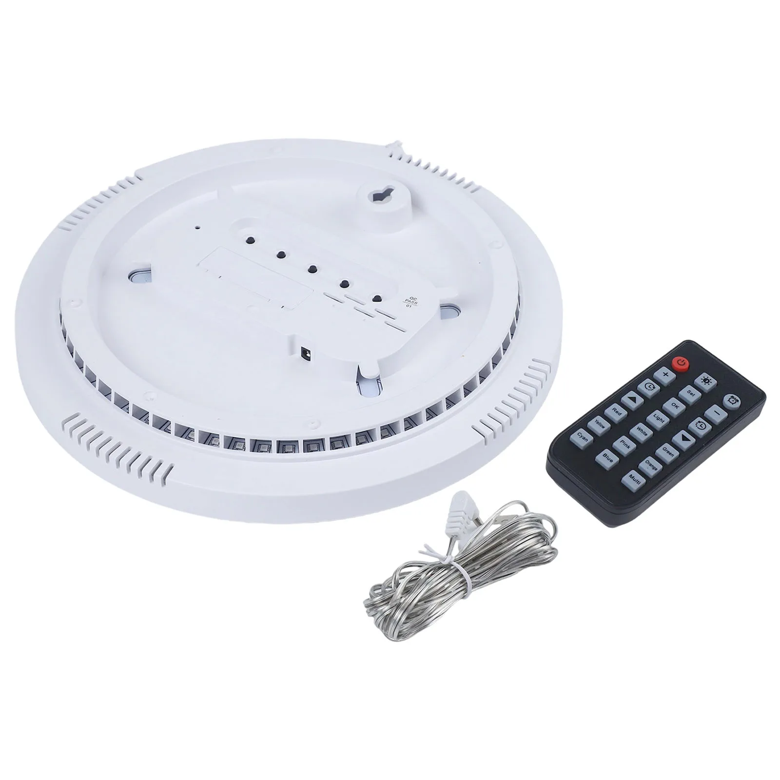 

Светодиодные часы Календарь Температурные часы 25,5*25,5*3 см Светодиодные настенные часы Функция памяти Дисплей температуры Регулировка яркости