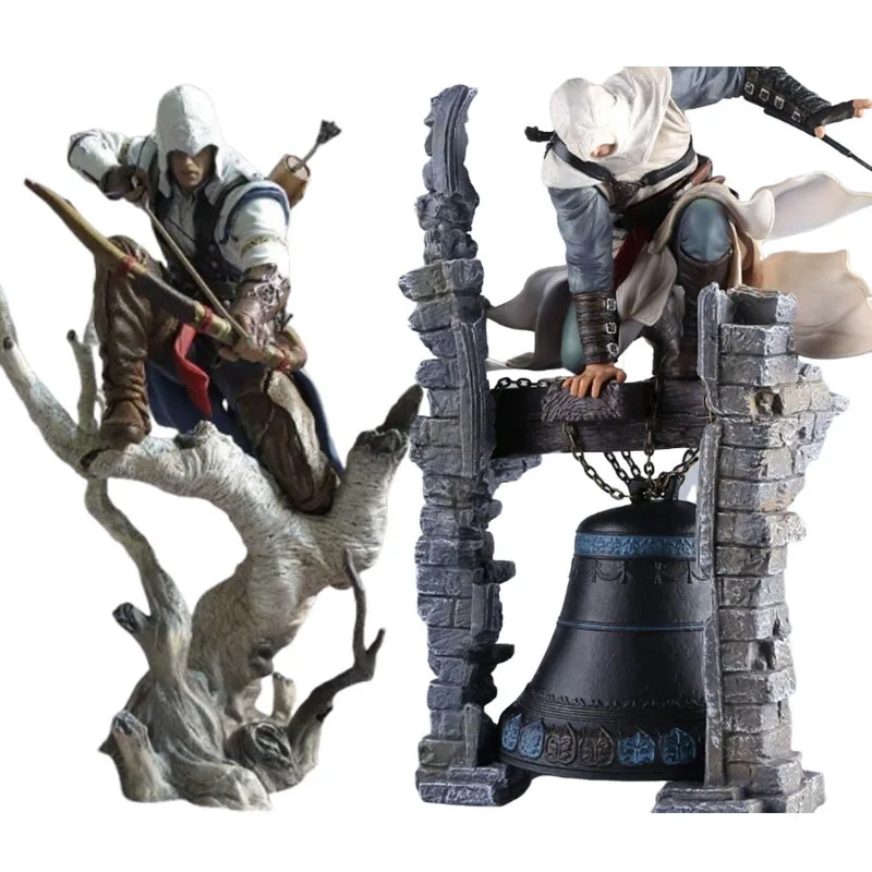 아사신 크리드 모델 알테어 코너 액션 피규어 게임 피규어 장난감 28cm 애니메이션 주변기기 GK 스태츄 장식품 어린이 선물