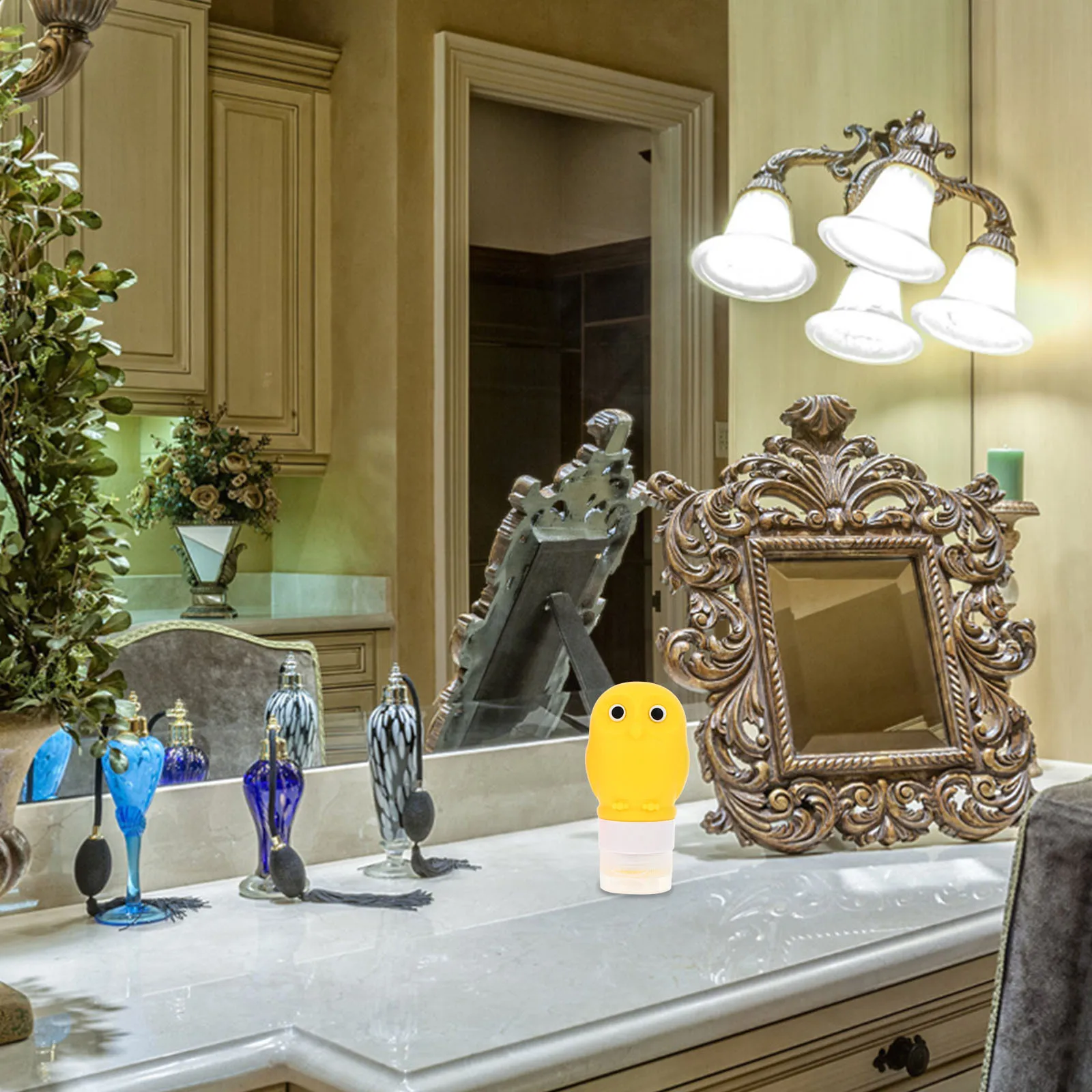 3 Stuks Uil Reizen Sub Flessen Lotion Dispensers Lekvrij Samendrukbare Shampoo Containers Draagbare Toilettas Opslag