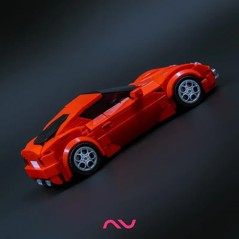 MOC Bausteine Autos Modell Kit Berühmte Auto Kind Spielzeug Racing Supercar DIY Technische Montage Ziegel Fahrzeug Weihnachten Geschenke 230423