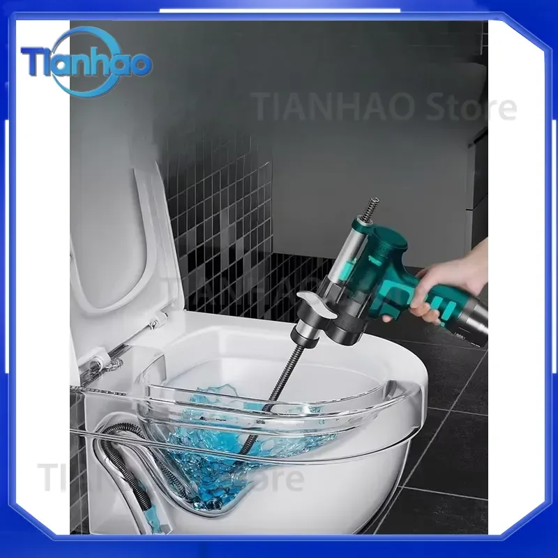 Pipe Dredger for Kitchen Bathroom Sewer Floor Drain and Toilet Blockage Removal Special Power Tool