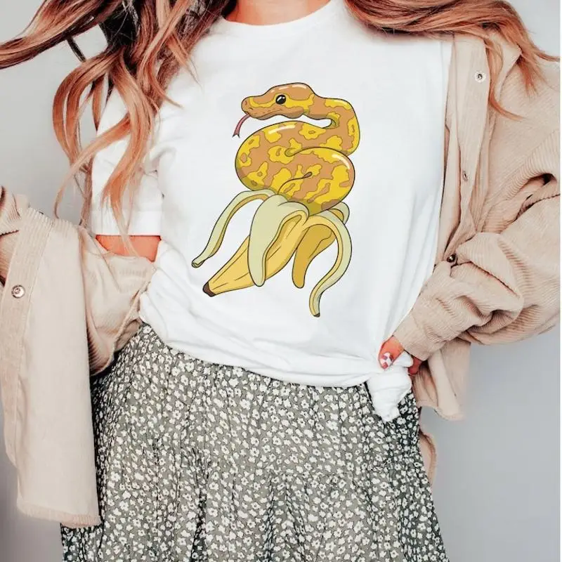 Banana Ball Python Shirt Snake Lover Gift T-Shirt