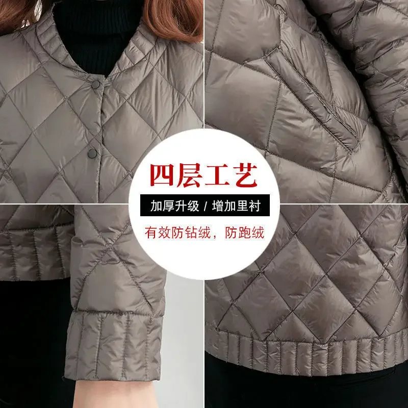 Winter Cotton-padded Coat Women Ultra Light Short Thin Jackets Autumn Casual Slim Puffer Jacket Female Parkas Outwear