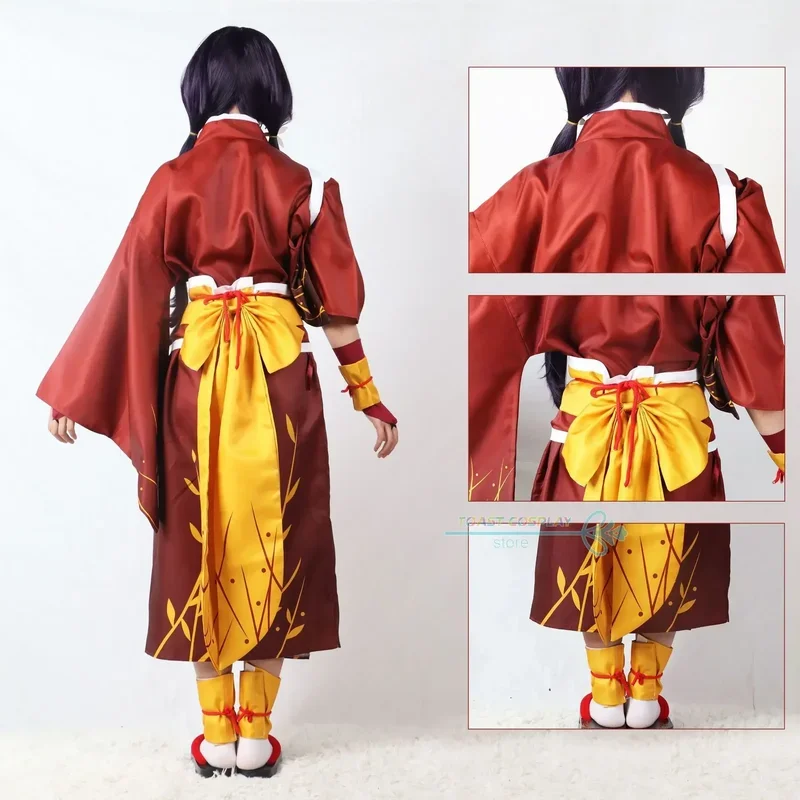 Bungo Stray Dogs Izumi Kyōka Cosplay Anime Costume Kimono Wig Full Set Izumi Kyōka Cosplay for Halloween Party Suits Bow Women