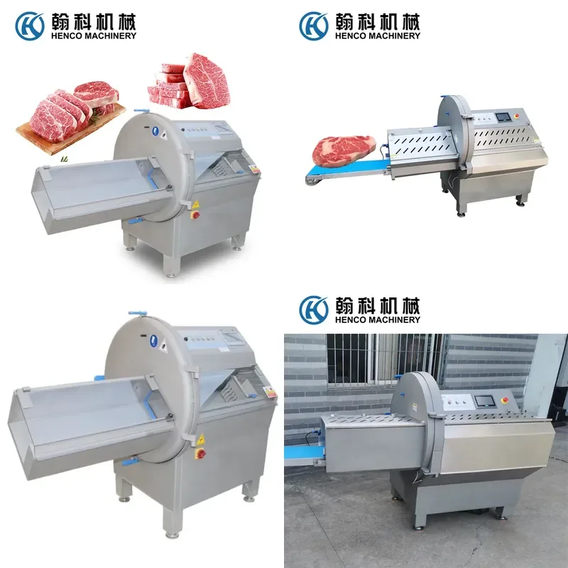 High Quality SS304 Industrial Sausage Bacon Beef Slicer Frozen Steak Cutter Chicken Breast Slicer for Meat Processing