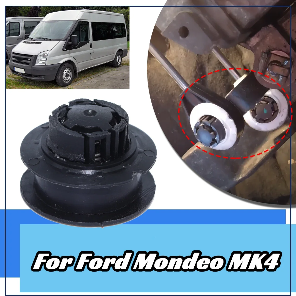 

For Ford Mondeo MK4 Gear Switch Change Lever Selector Shift Cable Assy Linkage End Repair Kit 2007-2014 6Speed Control FWD TDCI