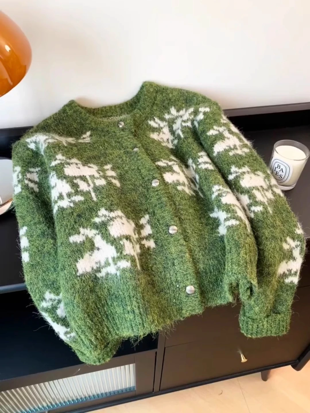 

Feilao Island Love 2025 New Winter een Heavyweight Lazy Snowflake Print Women's Sweater Jaet Soft Korean Sle Loose Fit