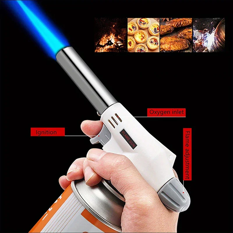 Gas Torch Flame Blowtorch Cooking Soldering Butane AutoIgnition Gas-Burner Lighter Heating Welding Gas Burner Flame