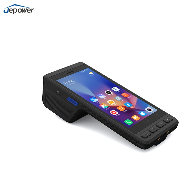 Android 14 Robustes Parkticket-PDA-Terminal Handgerät mit Integriertem 1D 2D Barcode-Scanner Thermodrucker auf Lager
