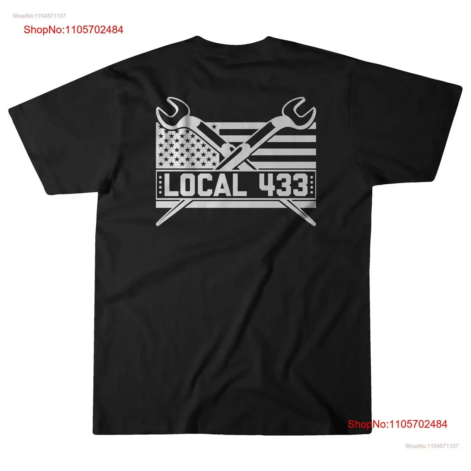 Union Ironworker T Shirt Crossed Spud Wrench Local 433 vintage Washed fashion Comfortable Breathable Top For Everyday Wear