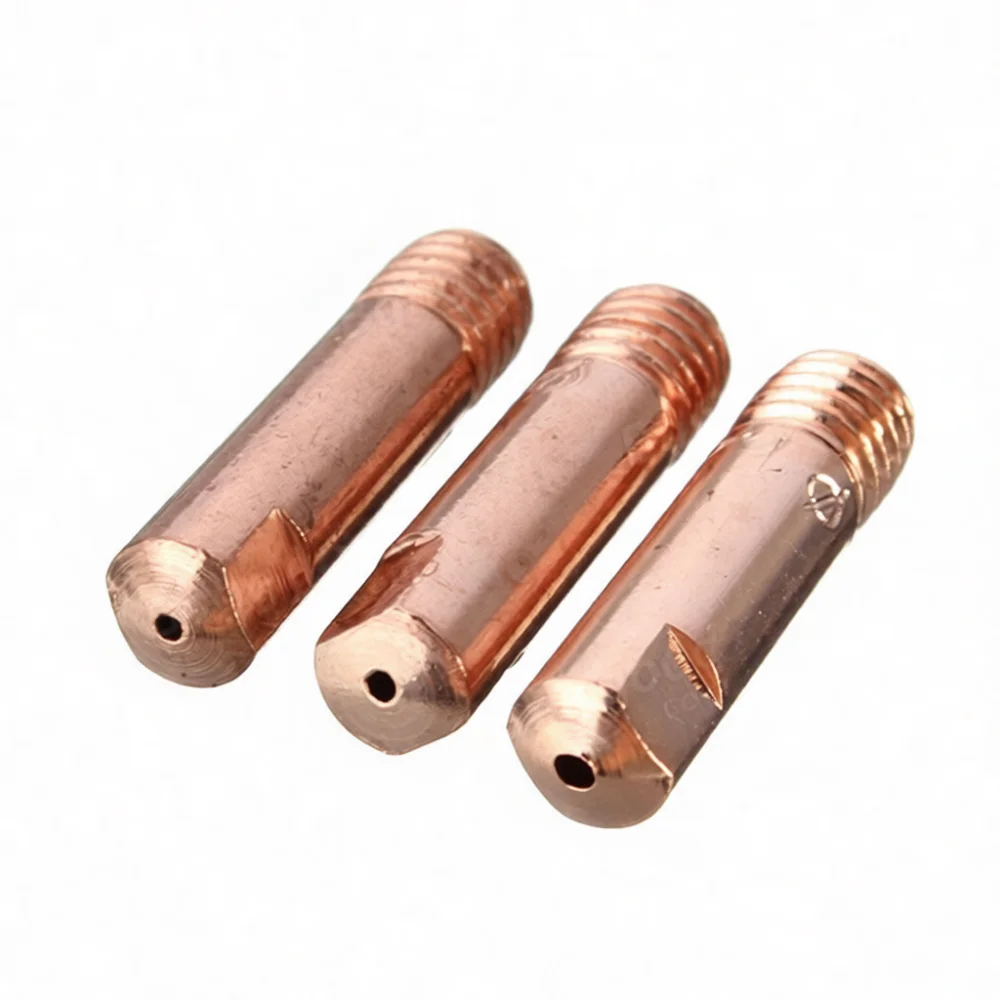 Durable 15AK MIG MAG Welding Torch Contact Tip Copper Nozzle Gas Shielded Welder Replacement Parts M6 Threaded Consumable