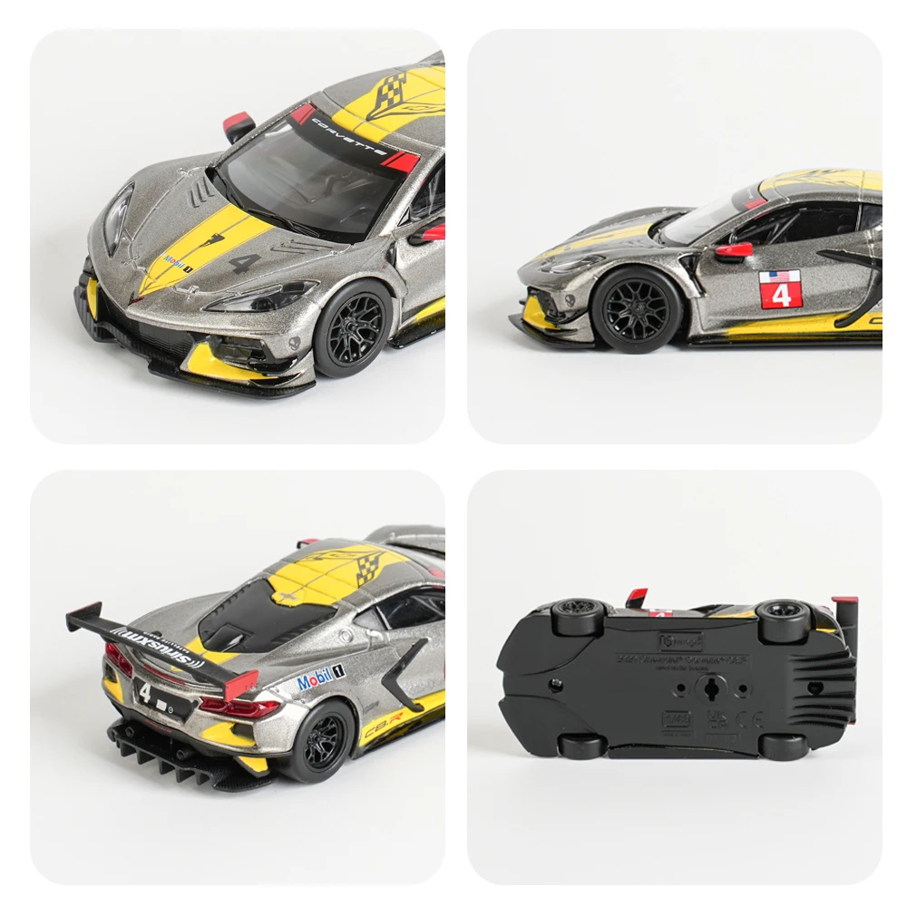 Bburago 1:43 2020 Chevrolet Corvette C8R Static Die Cast Vehicles Collectible Model Racing Car Toys