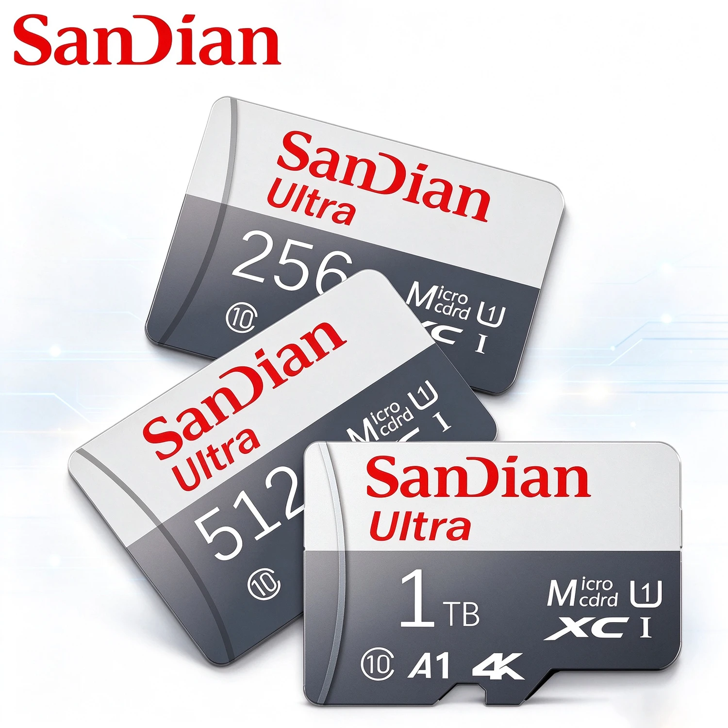 1TB High Speed Micro SD Card V30 A1 Memory Card 128GB for Digital Camera 4K Video Storage Compatible with Canon Nikon Samsung