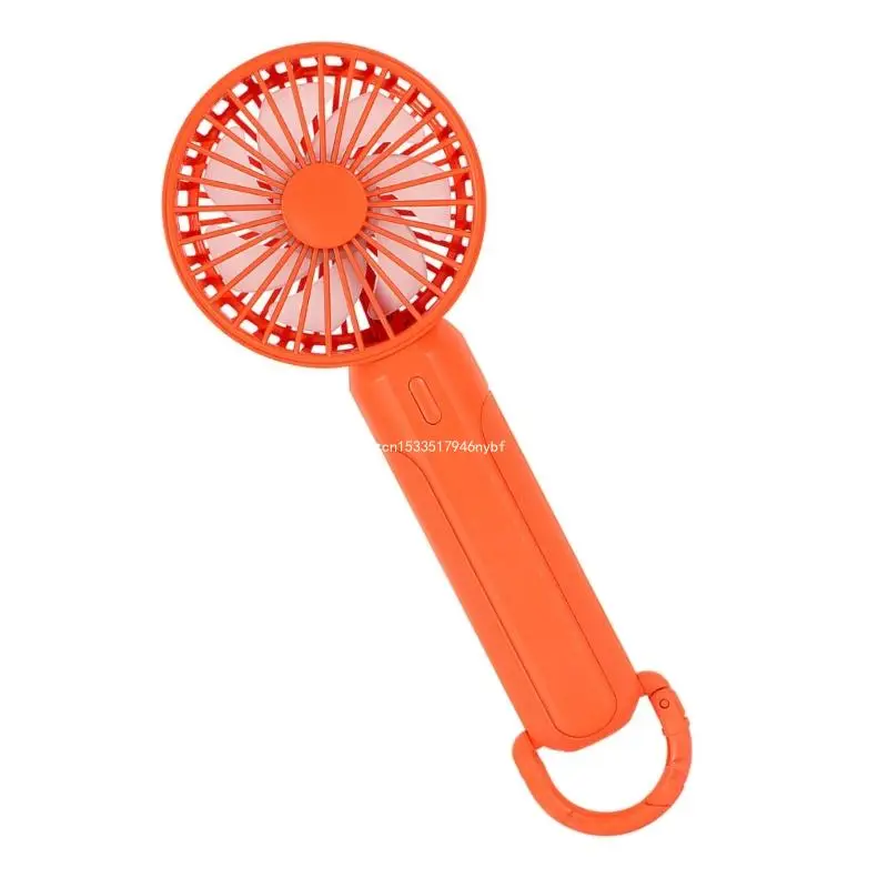 Mini-Handventilator, tragbar, LED-Licht, 3 Gänge, 1200 mAh Akku, USB-Handventilator