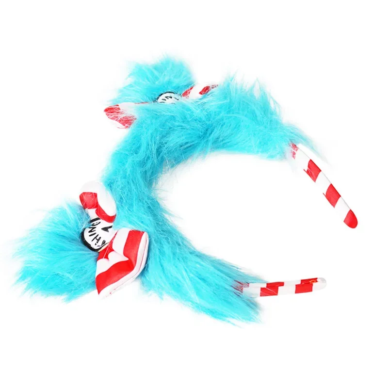 Dr. Seuss Accesorios de disfraz Disfraces USA Thing 1 y Thing 2 Diadema Bopper para niños Raya azul roja blanca