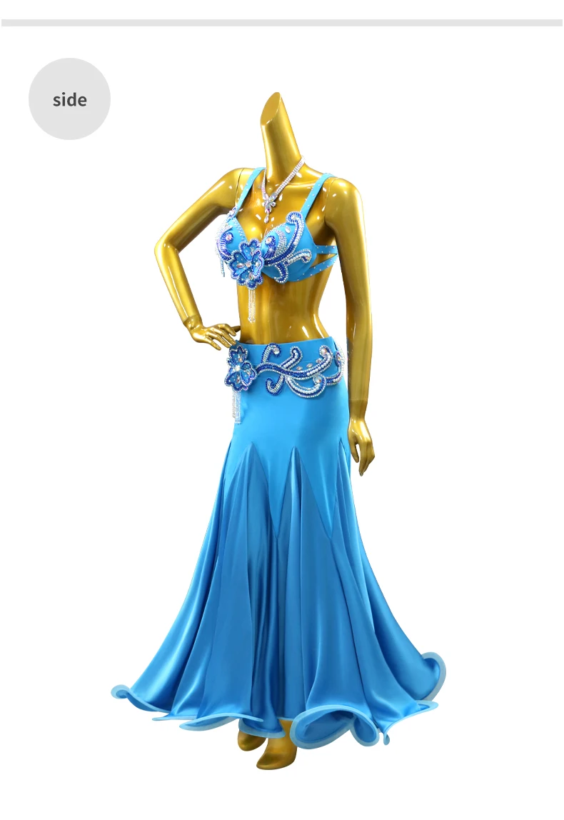 Bauchtanzkostüme Orientalisches Bauchtanzkleid Aufführungsanzug 2026 Mädchen Tanzkleidung Damen Bühnen-Übungsrock – Detail 8