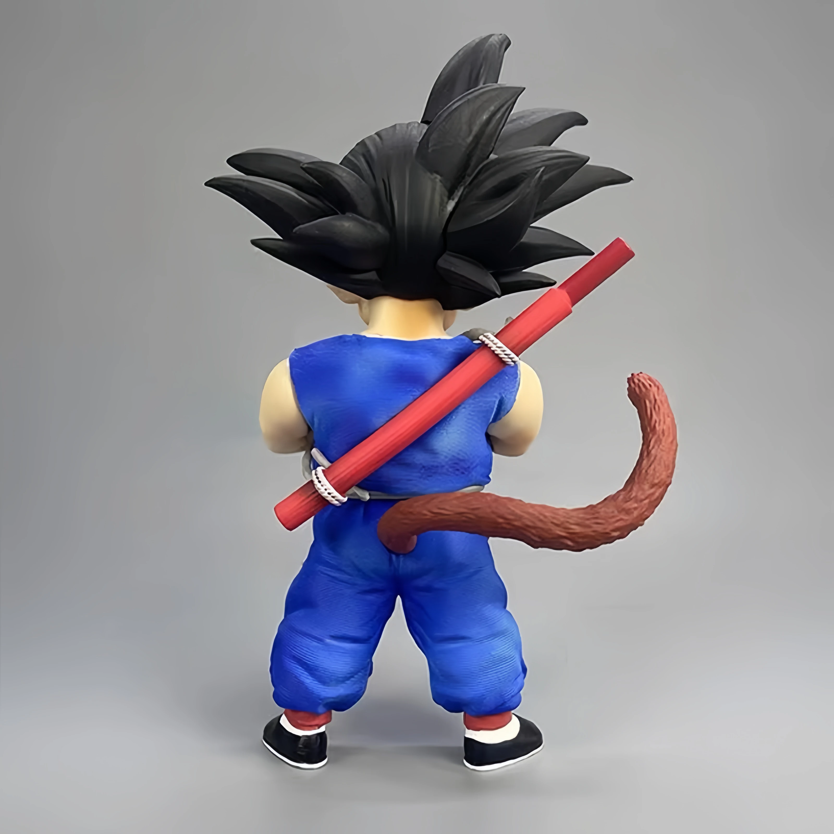 Dragon Ball Roupas Azuis Infância, Estatueta Fofa do Son Goku, Modelo Gk, Figura Anime, Estátua Kakarotto, Ornamento de Mesa, Brindes, 19cm