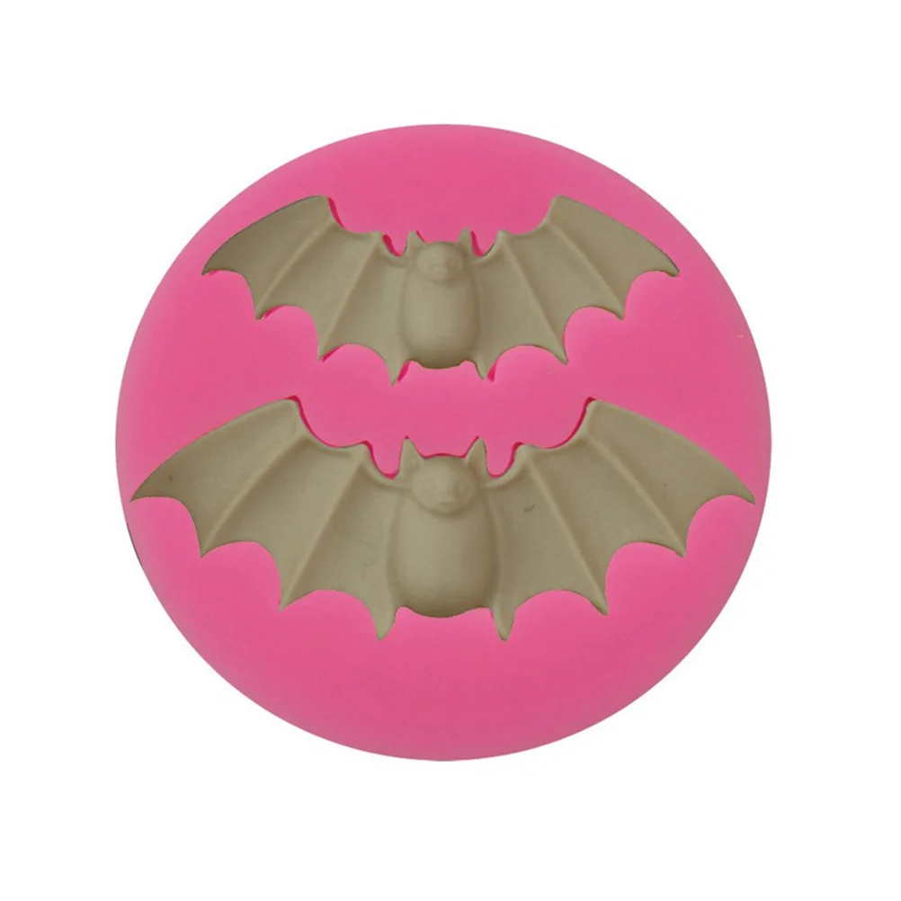 Bat Chocolate Molds Halloween Candy Molds Silicone Ice Mold for (Random Color) Ice Cube Trays