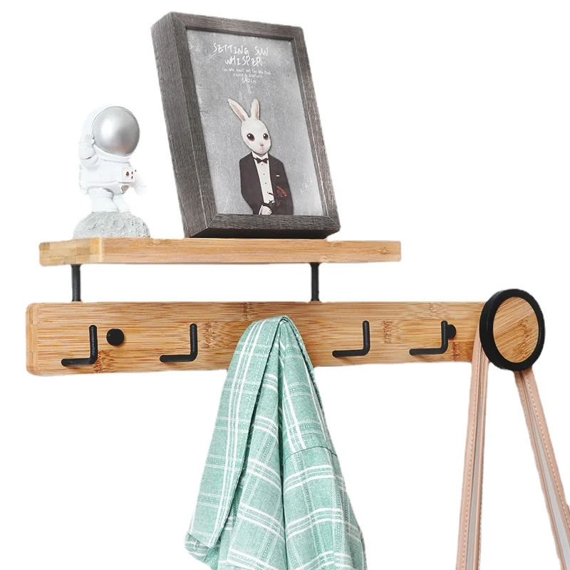 Wood Clothes Rack Corner Hanger Clothing Store Display Rack Wall Hanger for Hanging Clothes Entrance Hall Furniture