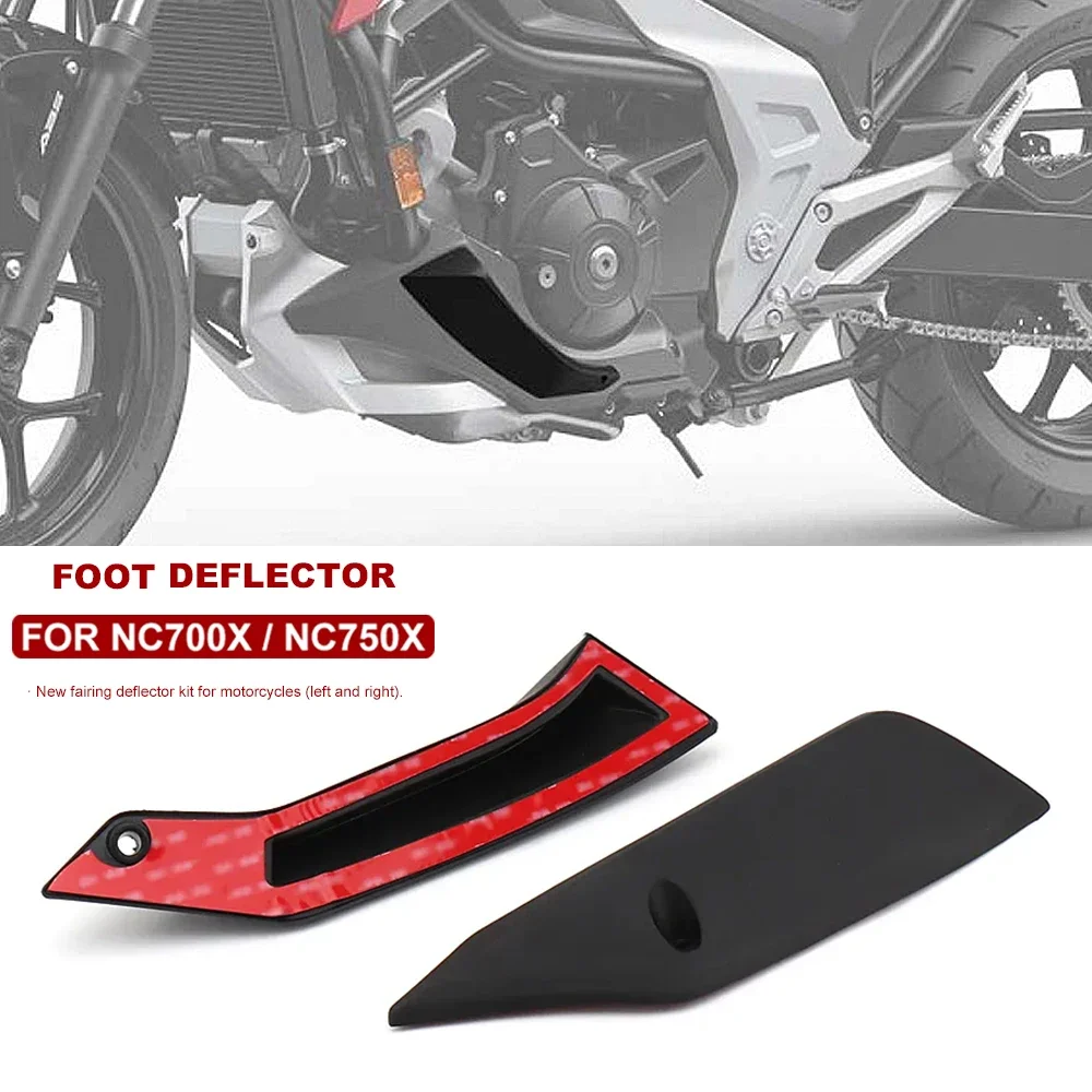

New Foot Deflectors Fairing Kit Motorcycle Accessories Black For Honda NC750X NC 750 X 2021 2022 2023 NC700X NC 700X 2012 2013