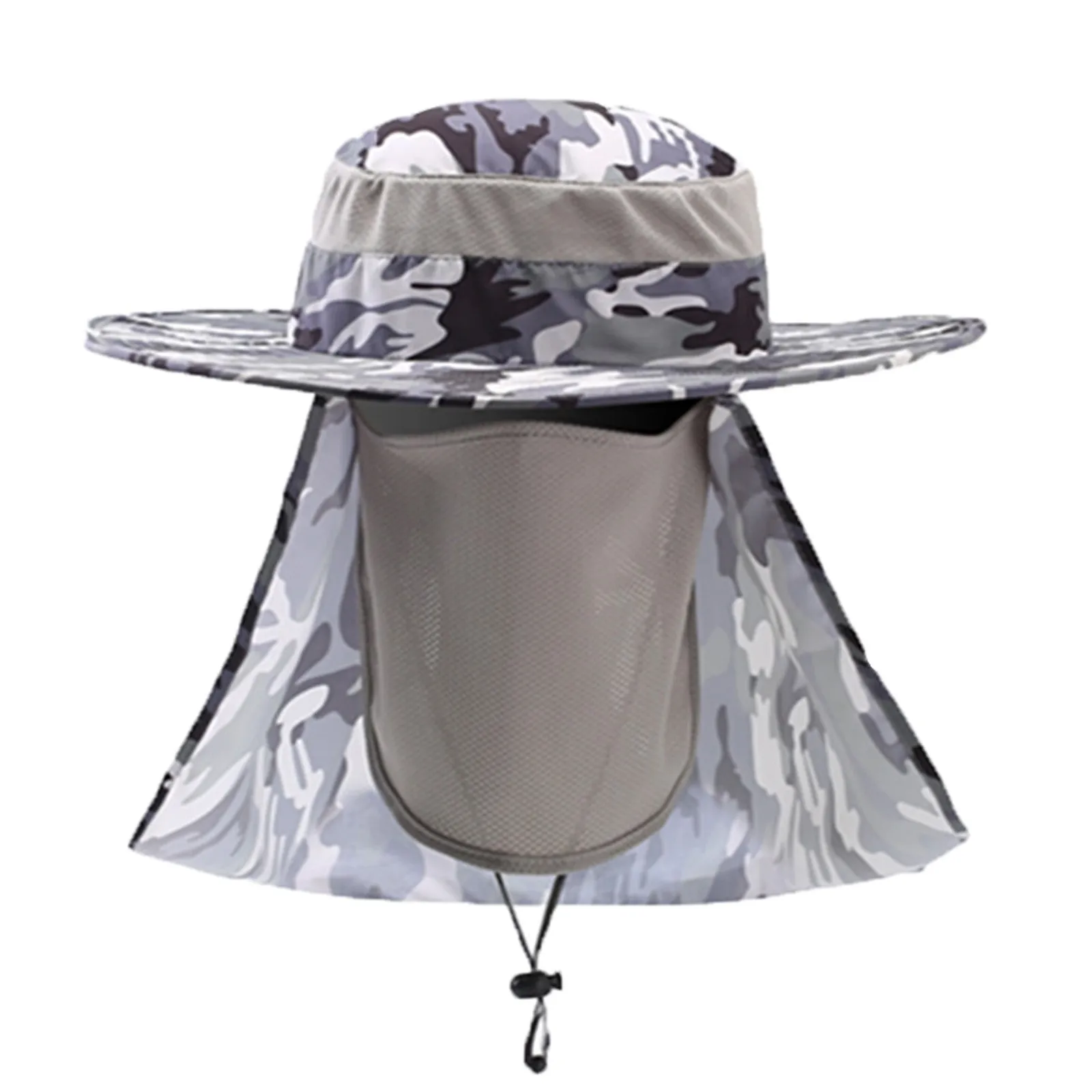 

New Sun Protection Fishing Hat Summer Breathable Mesh Camping Hiking Caps Anti-UV Sun Hat Mountaineering Caps Men's Climbing Hat
