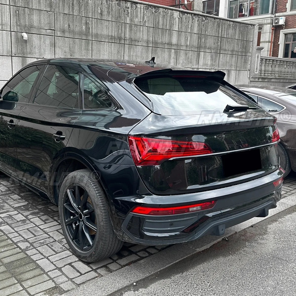 لأودي Q5 FY Sportback 2021 + الملحقات الخارجية سيارة الخلفي سبويلر الجناح الجذع المفسد الجذع الجناح سقف المفسد طقم الجسم