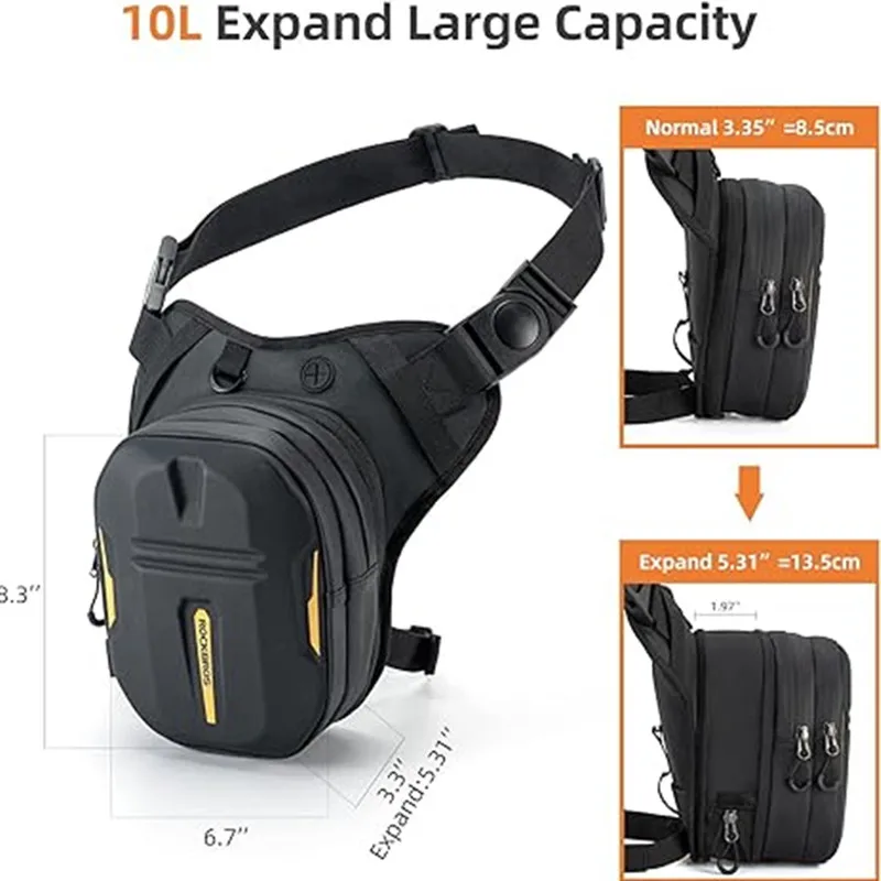 Motorcycle Cycling Leg Bag Reflective Crossbody Waist Bags Outdoor Package Bag Adjustable Waterproof Moto Equipment