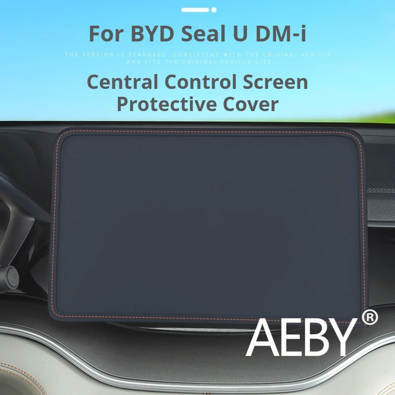 

AEBY For BYD Seal U DM-i 2020-2025 Car Center Console Screen Protector Cover, Premium Leather Cover Auto Interior Accessories