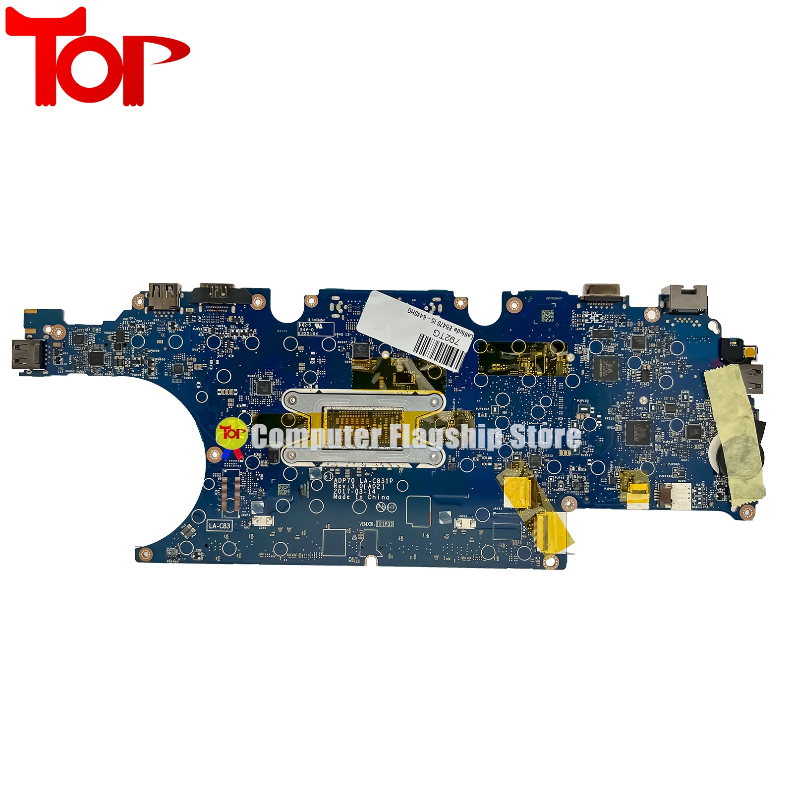 KEFU LA-C831P Mainboard For Dell Latitude E5470 Laptop Motherboard i5 i7 6th Gen