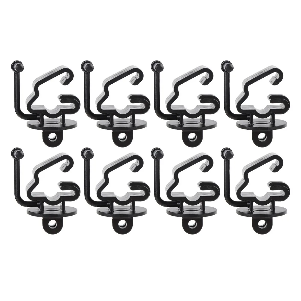25pcs Plastic T Post Insulators Black 1.33 T Post Compatible Electric Fence Insulator 1-1/4 Inch Compatible Wire Holding Clips view 2