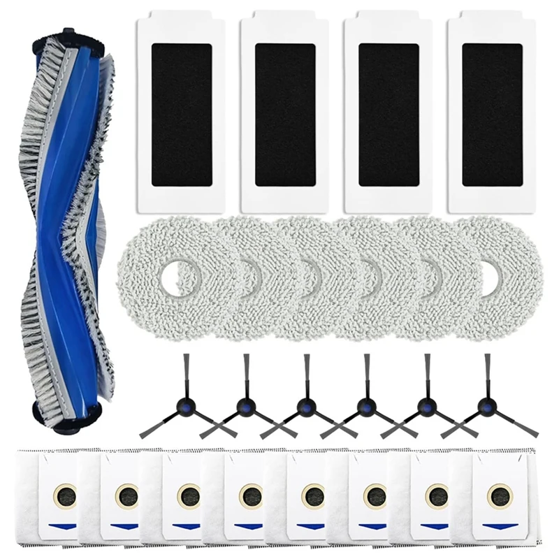 สำหรับ Ecovacs deebot เครื่องดูดฝุ่น T30 Pro omni/ T30สูงสุด/T30/DDX14อะไหล่แปรงหลักด้านข้างผ้าซับตัวกรอง HEPA