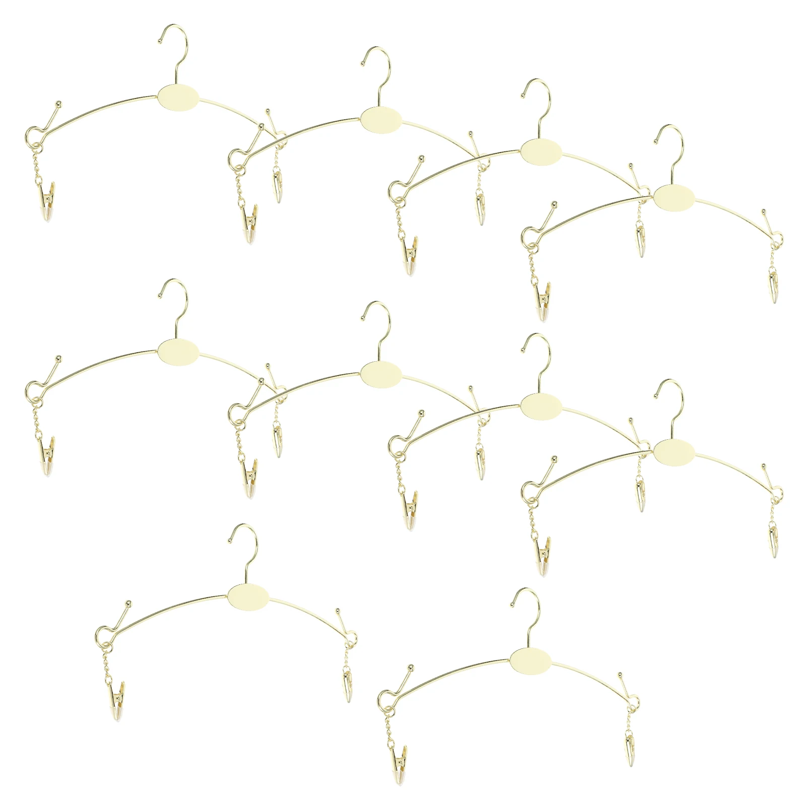 

10pcs Underwear Clothes Hangers Rack Bra Clips Clothes Space Saving Closet Hangers Organizer Lingerie Storage
