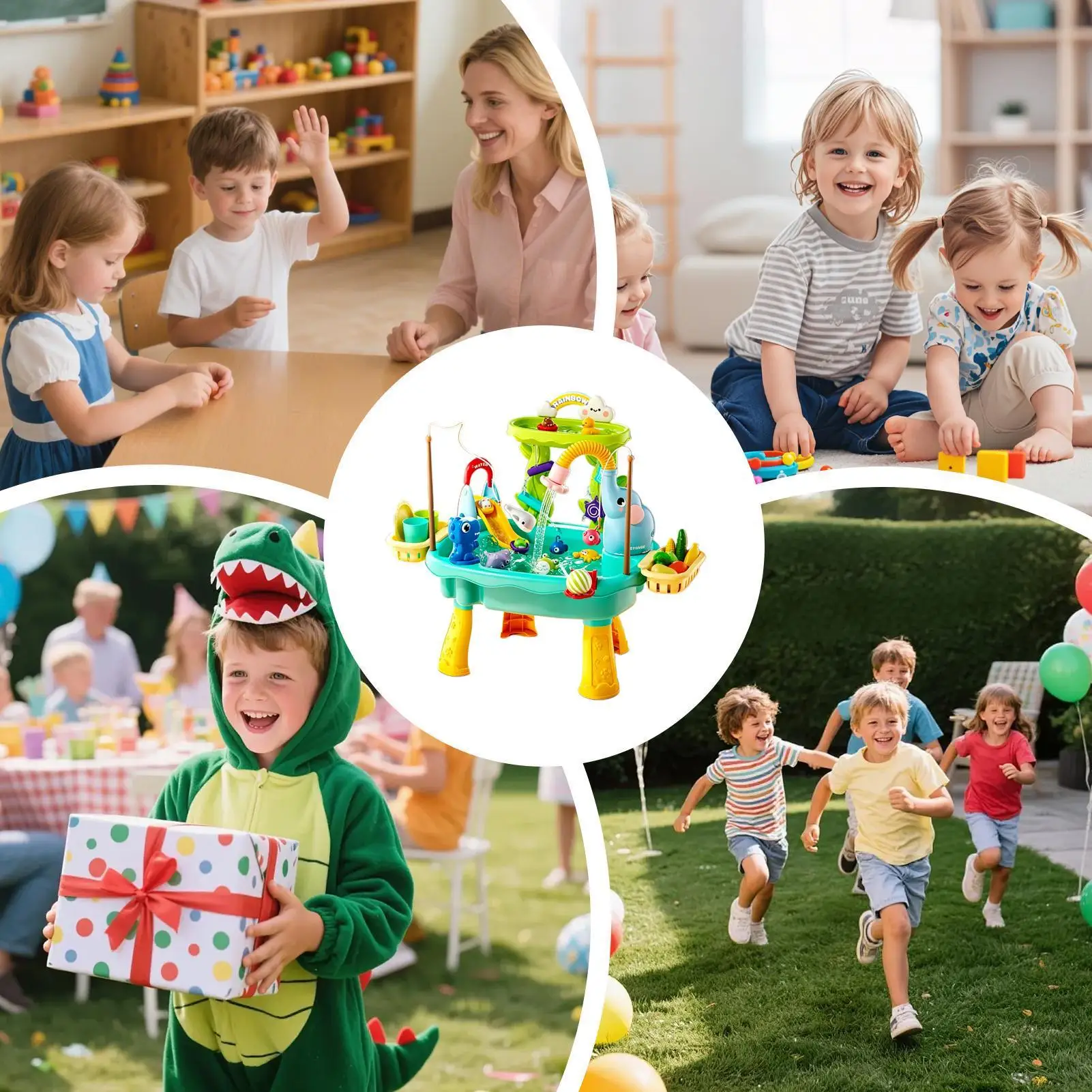 Elektrischer Sand- Und Wassertisch Mit Wasserhahn Und Spielzeug_voghion.com