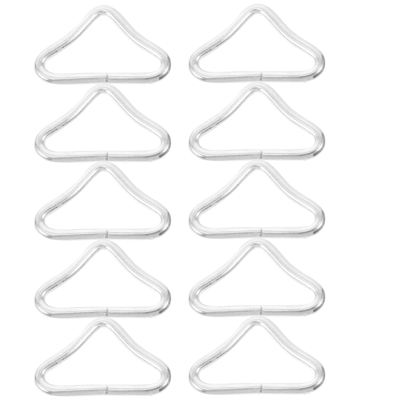 

10Pcs Professional Trampoline Buckles Triangle Rings for Mesh Surface Jumping Cloth Processing Bungee Bed Triangle Rings Buckle