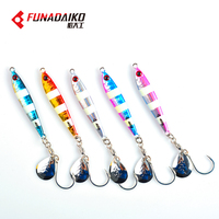 FUNADAIKO TG Fast Metal Jigging Lures 30g 40g 60g 80g 100g 120g Luminous Fishing Tungsten Jig Fish Fishing Saltwater Lure
