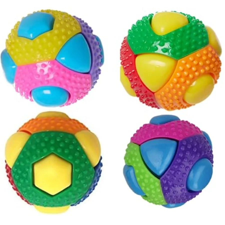 

Игрушечные шарики для собак Ruff, 3, массажные шарики с твердой и мягкой резинкой, 8, интерактивные писклые кнопки, цвета, различные 4 шарики-xq